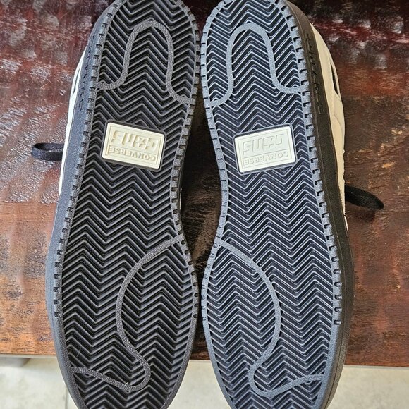 NWOT Converse Men's AS-1 Pro Leather/Suede Sneakers, White/Black, Sz 12 - Picture 7 of 16